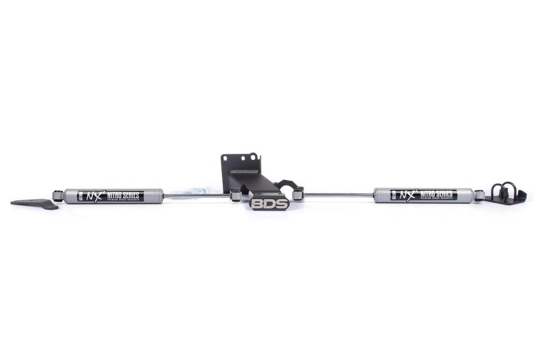 Dual Steering Stabilizer Kit w/ NX2 Shocks T-Style Steering Ram 2500/3500 19-24 4WD BDS2031DH