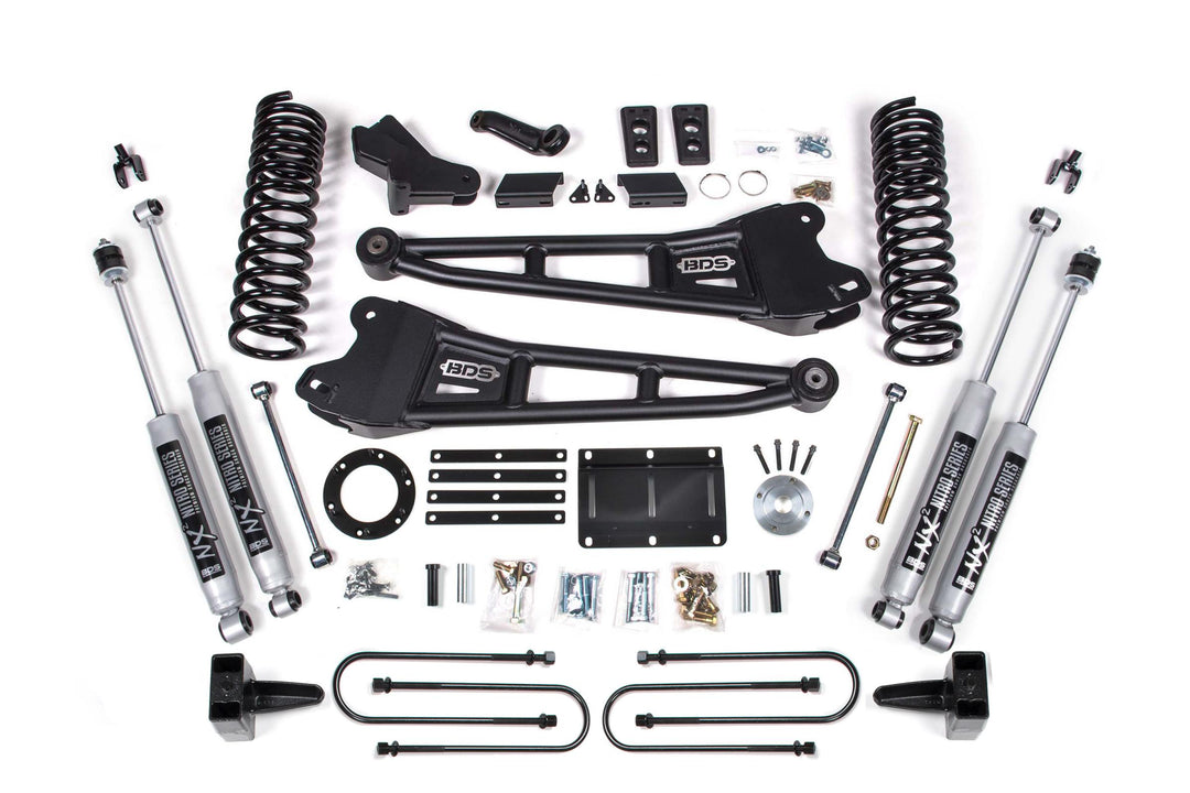 6 Inch Lift Kit w/ Radius Arm Ram 3500 13-18 4WD Diesel Fox 2.5 Performance Elite BDS2104FPE
