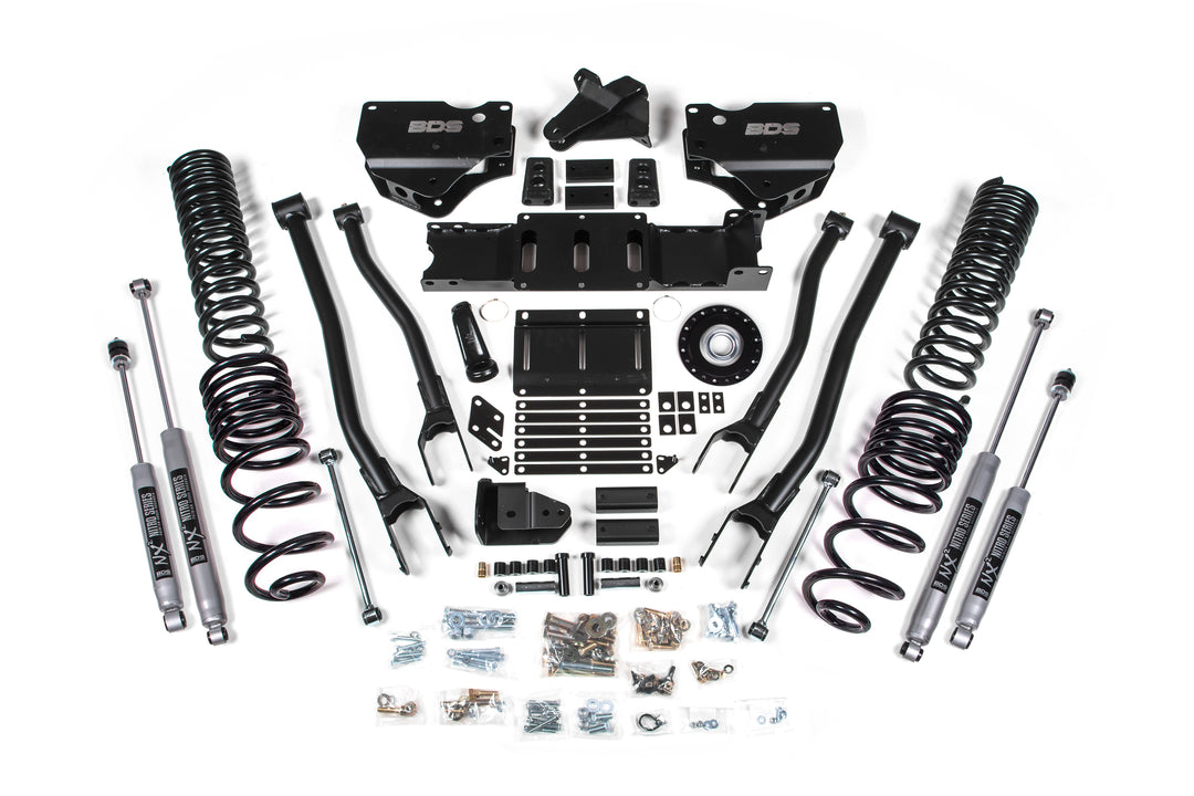 2025 Ram 2500 4WD (Diesel) 6 Inch 4-Link Suspension Lift Kit, 4.5 Inch Rear Lift, Coil Spring - NX2 Shocks BDS...