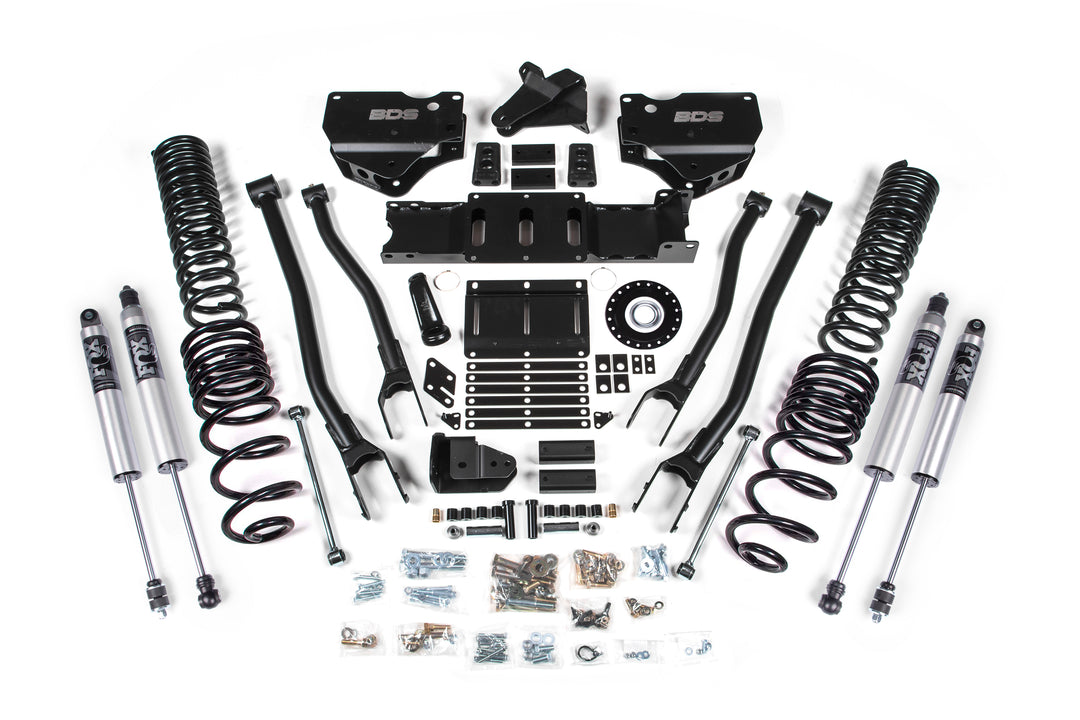 2025 Ram 2500 4WD (Diesel) 6 Inch 4-Link Suspension Lift Kit, 4.5 Inch Rear Lift, Coil Spring - Fox 2.5 IFP PS...