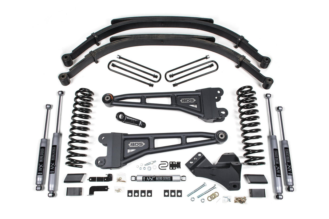 5 Inch Lift Kit w/ Radius Arm Ford F250/F350 Super Duty 23-24 4WD Diesel Leaf Springs NX2 Nitro BDS2208H