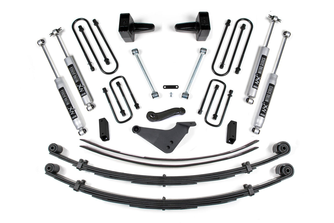 6 Inch Lift Kit Ford Excursion 00-05 4WD Block Kit and Add A Leaf NX2 Nitro BDS302H