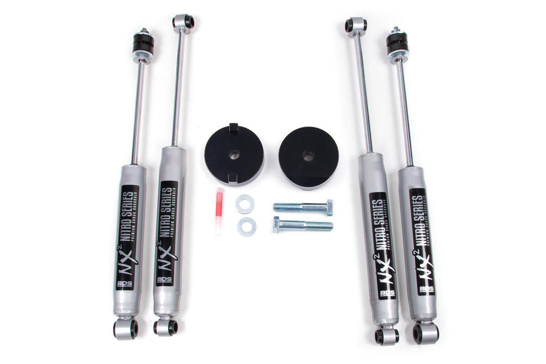 1 Inch Leveling Kit Coil Spacer Ford F250/F350 Super Duty 05-16 4WD With NX2 Shocks BDS325H