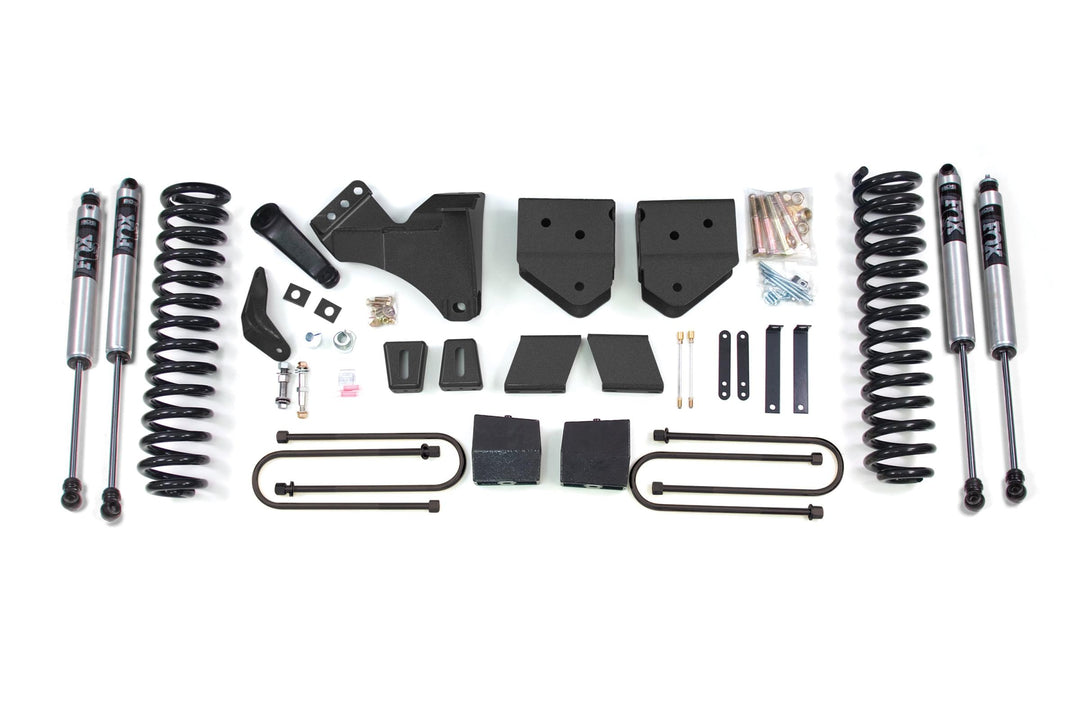 6 Inch Lift Kit Ford F250/F350 Super Duty 05-07 4WD Diesel 5 Inch Block With Overload Fox 2.0 Performance BDS350FS
