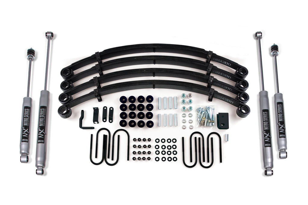 2 Inch Lift Kit Jeep Wrangler YJ 87-95 NX2 Nitro Shocks – Skinny