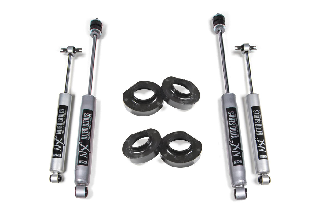 0.75 Inch Lift Kit Jeep Wrangler TJ/LJ 97-06 With NX2 Shocks BDS415H