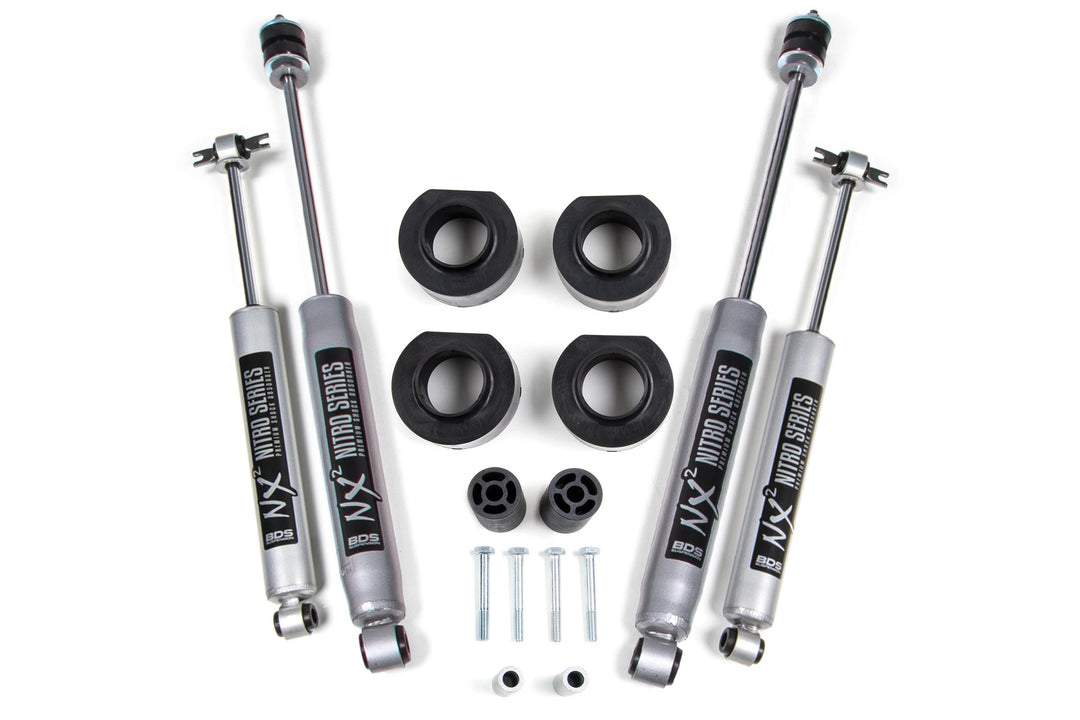 1.75 Inch Lift Kit Jeep Wrangler TJ/LJ 97-06 / Fox 2.0 Performance Shocks BDS416FS