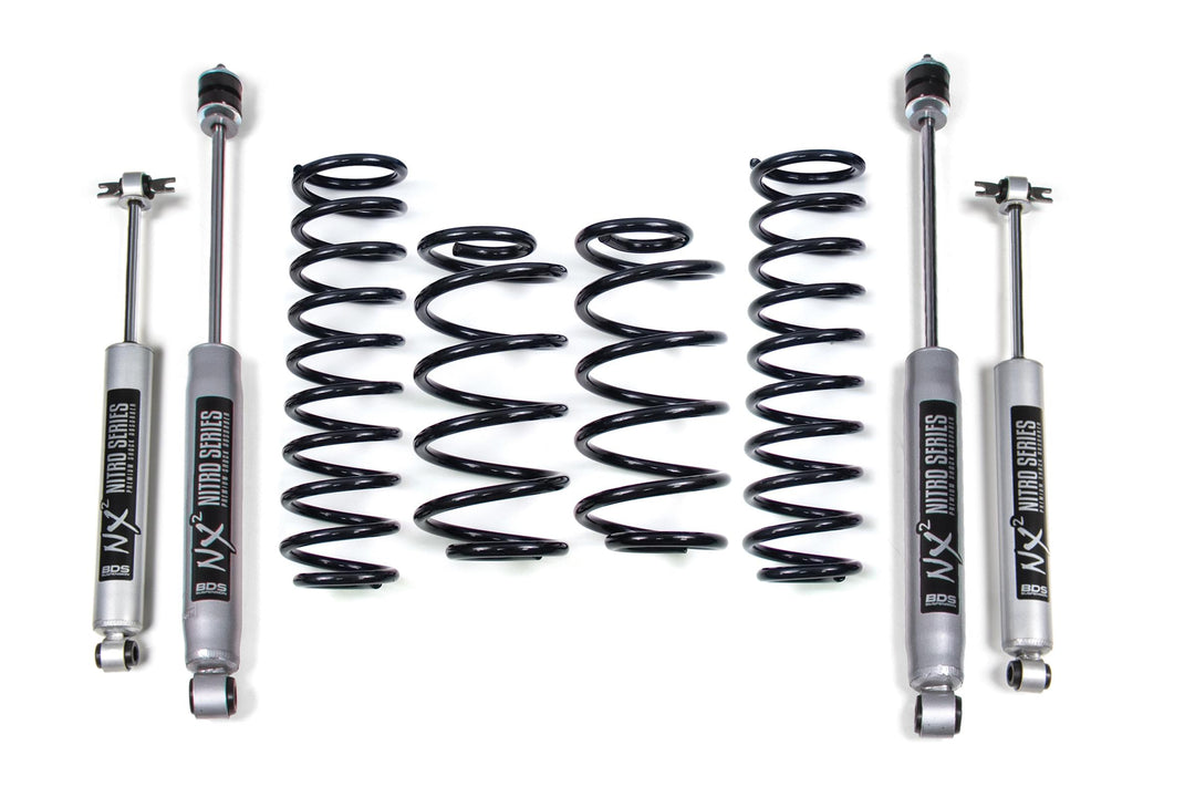2 Inch Lift Kit Jeep Wrangler TJ/LJ 97-06 Fox 2.0 Performance Shocks BDS417FS