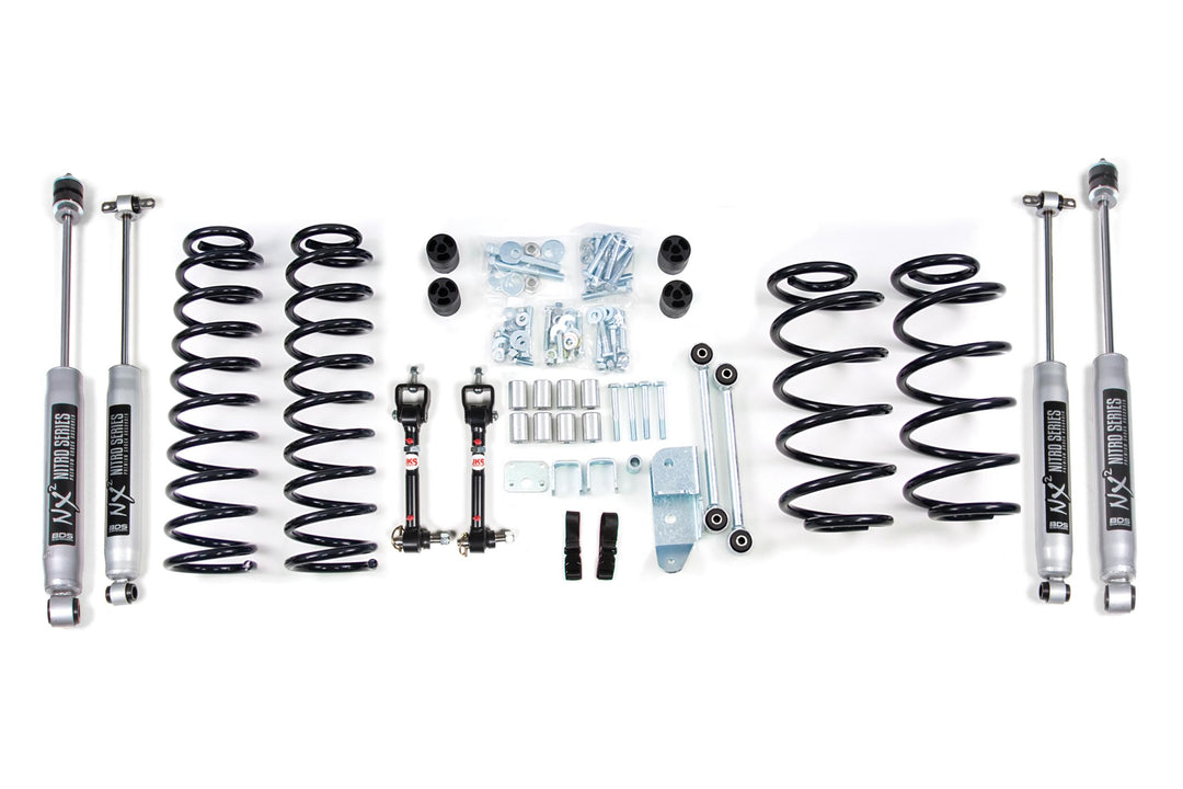 3 Inch Lift Kit Jeep Wrangler TJ 97-02 Fox 2.0 Performance Shocks BDS418FS