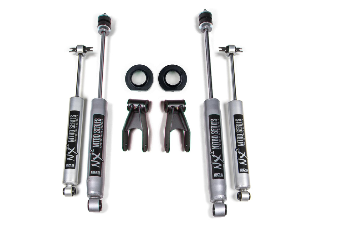 0.75 Inch Lift Kit Jeep Cherokee XJ 84-01 With Fox Shocks BDS Suspension BDS425FS