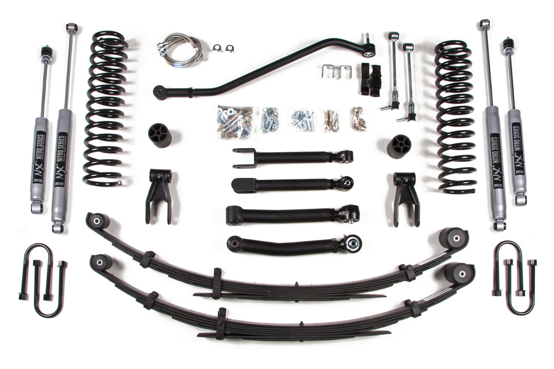 4.5 Inch Lift Kit Jeep Cherokee XJ 84-01 Chrysler 8.25 FOX 2.0 Performance BDS434FS