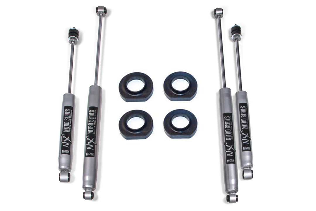0.75 Inch Lift Kit Jeep Grand Cherokee ZJ 93-98 With Fox Shocks BDS Suspension BDS443FS