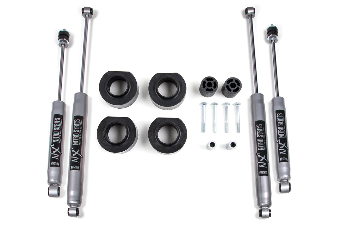 1.75 Inch Lift Kit Jeep Grand Cherokee ZJ 93-98 With Fox 2.0 Performance Shocks BDS444FS