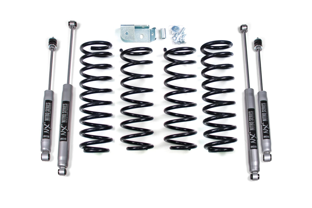 2 Inch Lift Kit Jeep Grand Cherokee ZJ 93-98 Fox 2.0 Performance Shocks BDS445FS