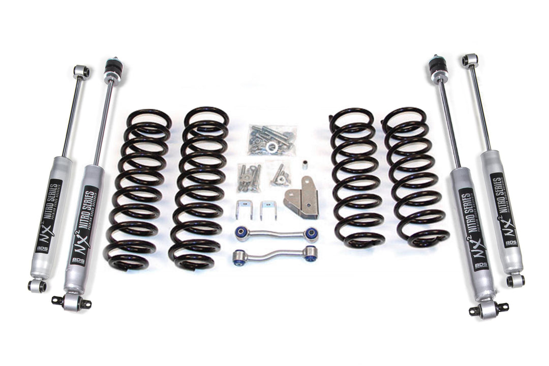 3 Inch Lift Kit Jeep Grand Cherokee ZJ 93-98 Fox 2.0 Performance Shocks BDS446FS