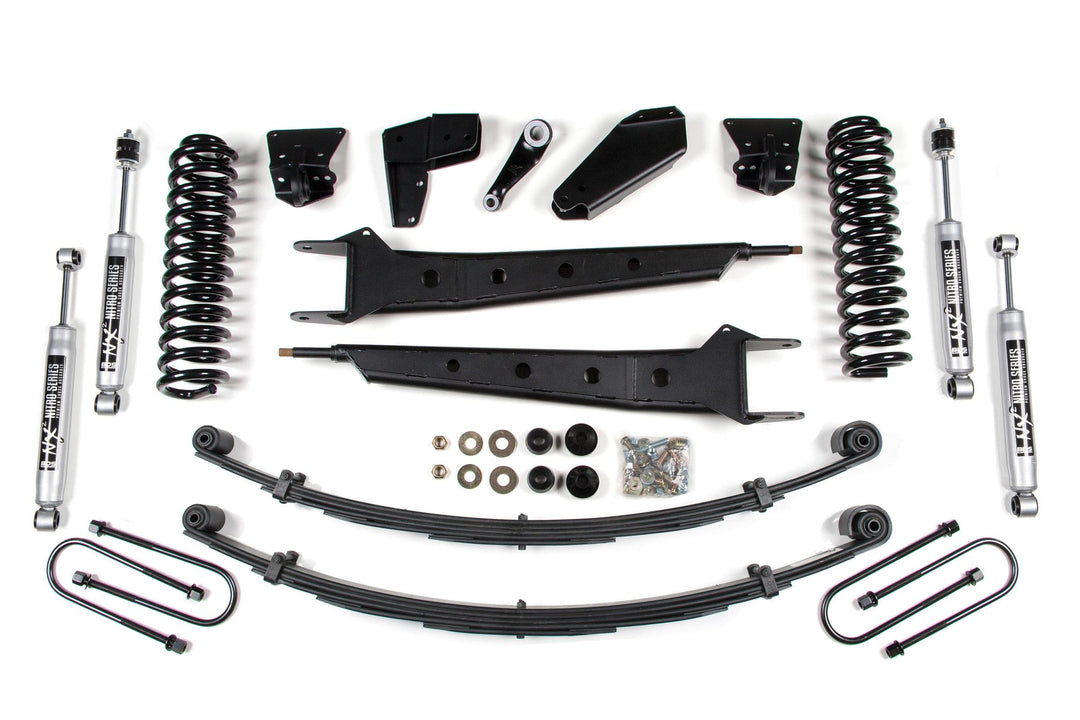 4 Inch Lift Kit w/ Radius Arm Ford F100/F150 80-96 4WD 2 Inch Leaf Springs NX2 Nitro BDS529H