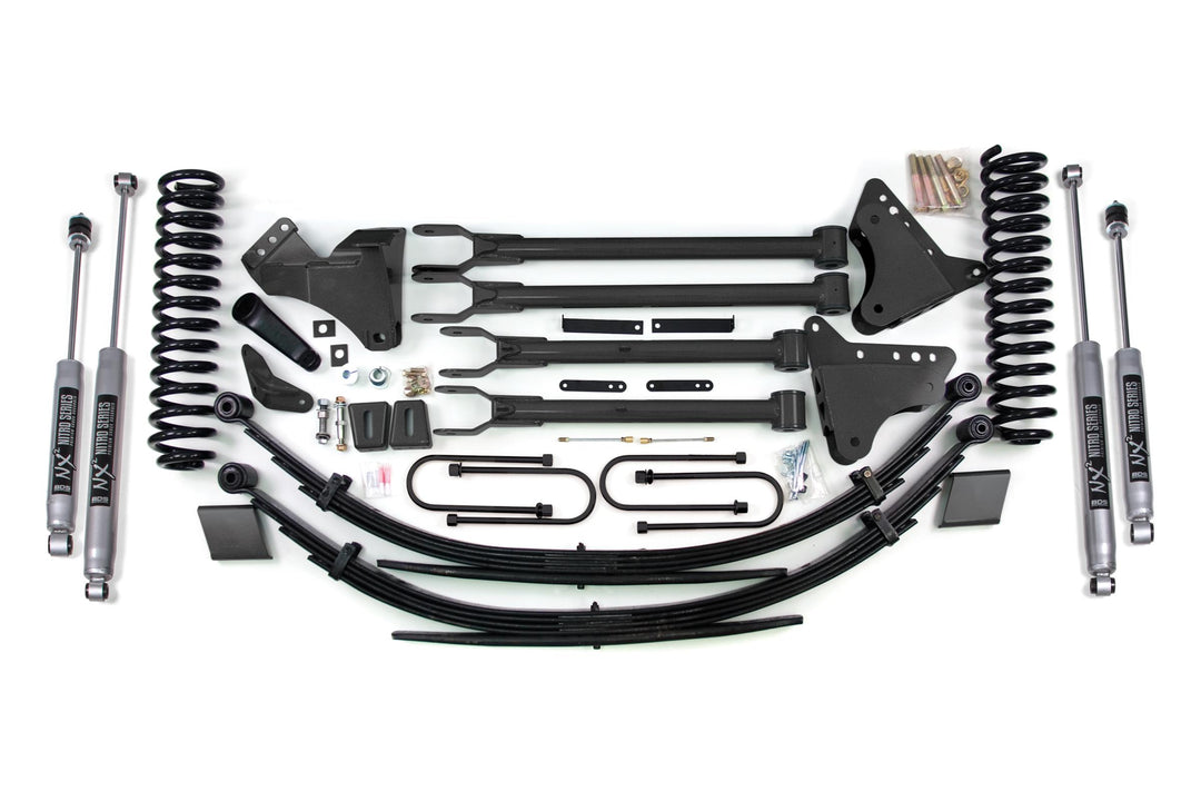 8 Inch Lift Kit w/ 4-Link Ford F250/F350 Super Duty 08-10 4WD Diesel NX2 Nitro BDS567H