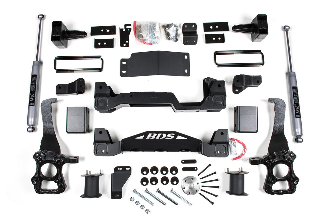 6 Inch Lift Kit Ford F150 09-13 4WD 5 Inch Block Fox 2.0 Performance BDS573FS