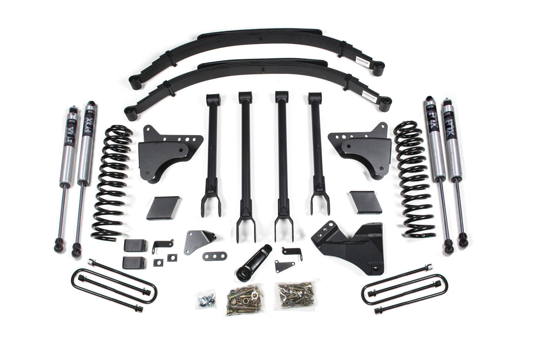 6 Inch Lift Kit w/ 4-Link Ford F250/F350 Super Duty 11-16 4WD Diesel 2 Inch Rear Blocks NX2 Nitro BDS596H