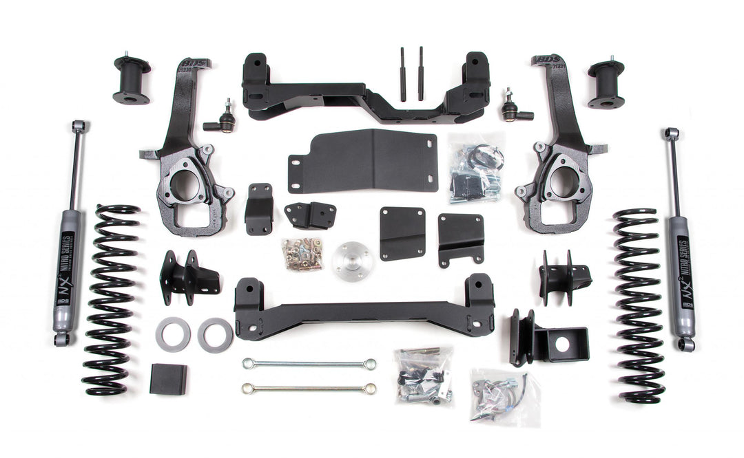 4 Inch Lift Kit Dodge Ram 1500 2012 4WD 2 Inch Coil Spacers NX2 NItro BDS664H