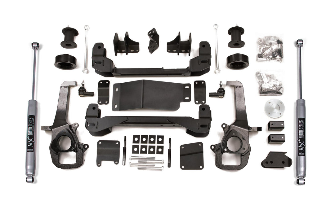 4 Inch Lift Kit Ram 1500 13-18 4WD 2 Inch Coil Spacers Fox 2.0 Performance BDS670FS