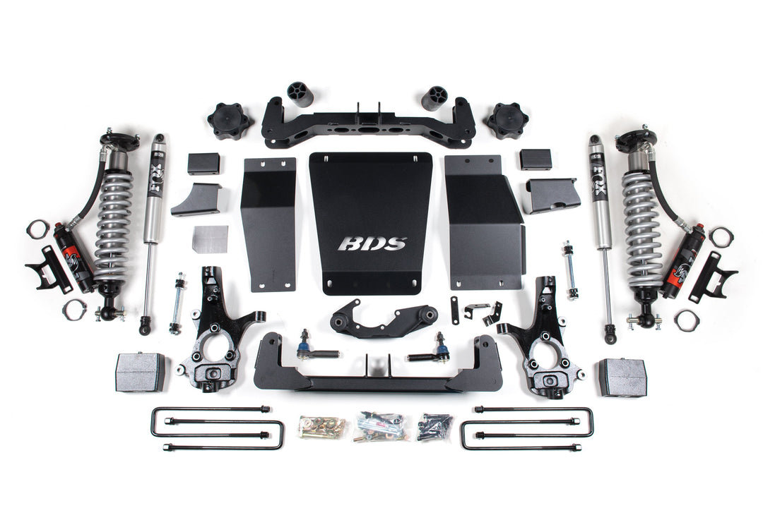 6 Inch Lift Kit FOX 2.0 Performance Block Lift Coil-Over Cast Steel 14-18 Silverado/Sierra 1500 4WD BDS Suspension