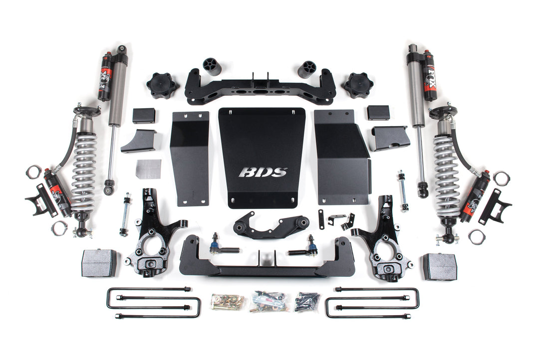 6 Inch Lift Kit FOX 2.5 Performance Elite Block Lift Coil-Over Aluminum/Stamped Steel 14-18 Silverado/Sierra 1500...