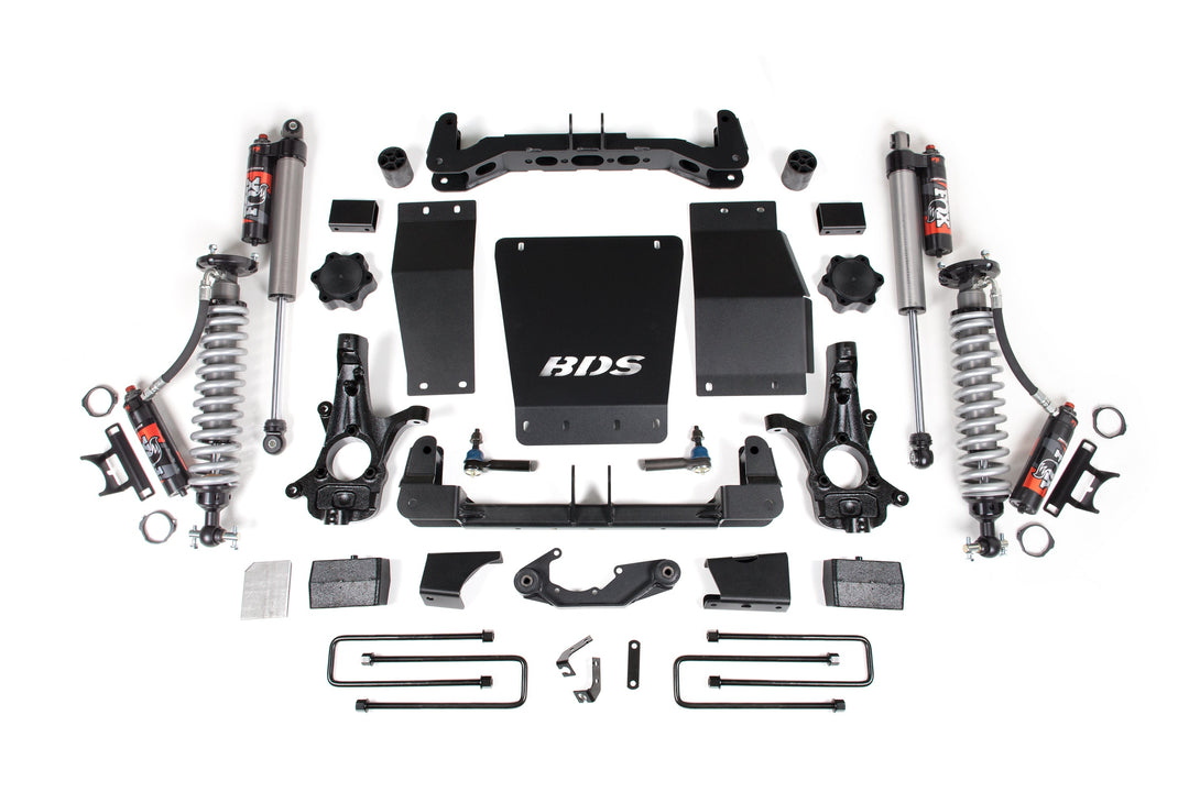 4 Inch Lift Kit FOX 2.5 Performance Elite Block Kit Aluminum/Stamped Steel Coil-Over 14-18 Silverado/Sierra 1500 4WD
