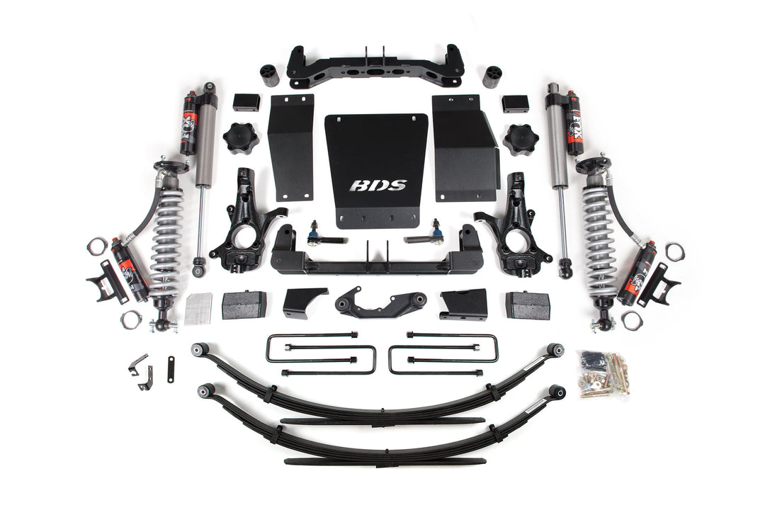 4 Inch Lift Kit FOX 2.5 Performance Elite Leaf Springs Cast Steel Coil-Over 14-18 Silverado/Sierra 1500 4WD