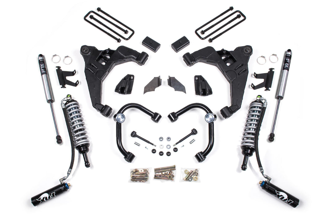 3 Inch Lift Kit FOX 2.5 Coil-Over Conversion Silverado/Sierra 2500HD/3500HD 11-19 Diesel Block Kit Without Factory Overload Fox 2.5 Performance Shocks BDS724FDSC