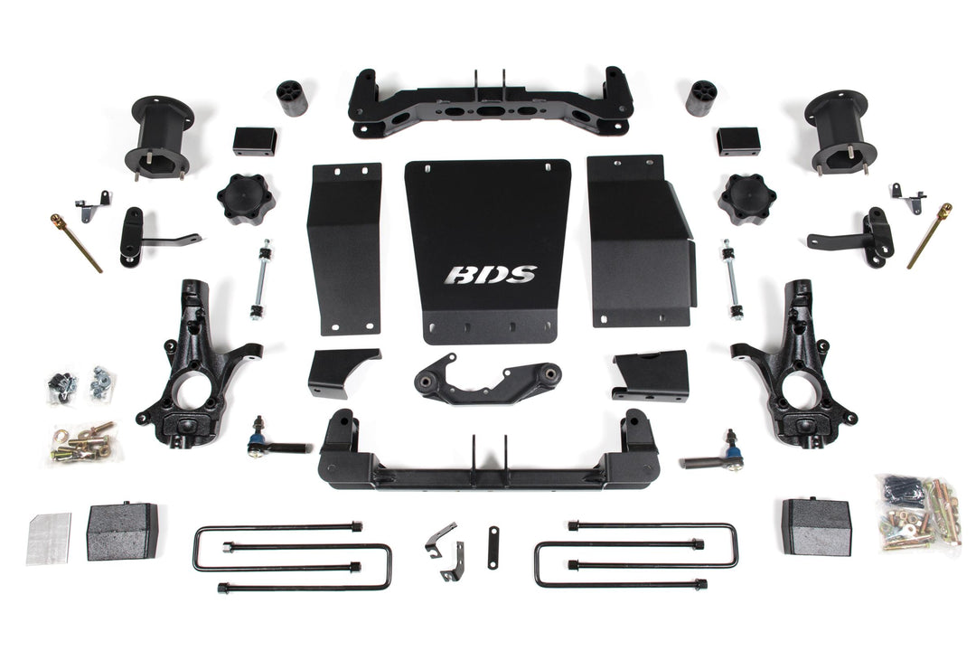 6 Inch Lift Kit GMC Sierra 1500 14-18 4WD Magneride Equipped Cast Steel Control Arm BDS725H