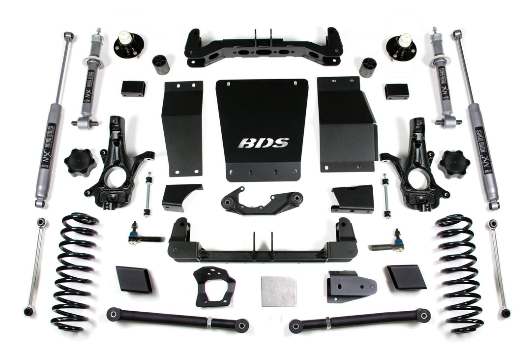 6 Inch Lift Kit Chevy/GMC Suburban Tahoe Yukon/XL 1500 15-19 4WD Cast Steel NX2 Nitro BDS731H
