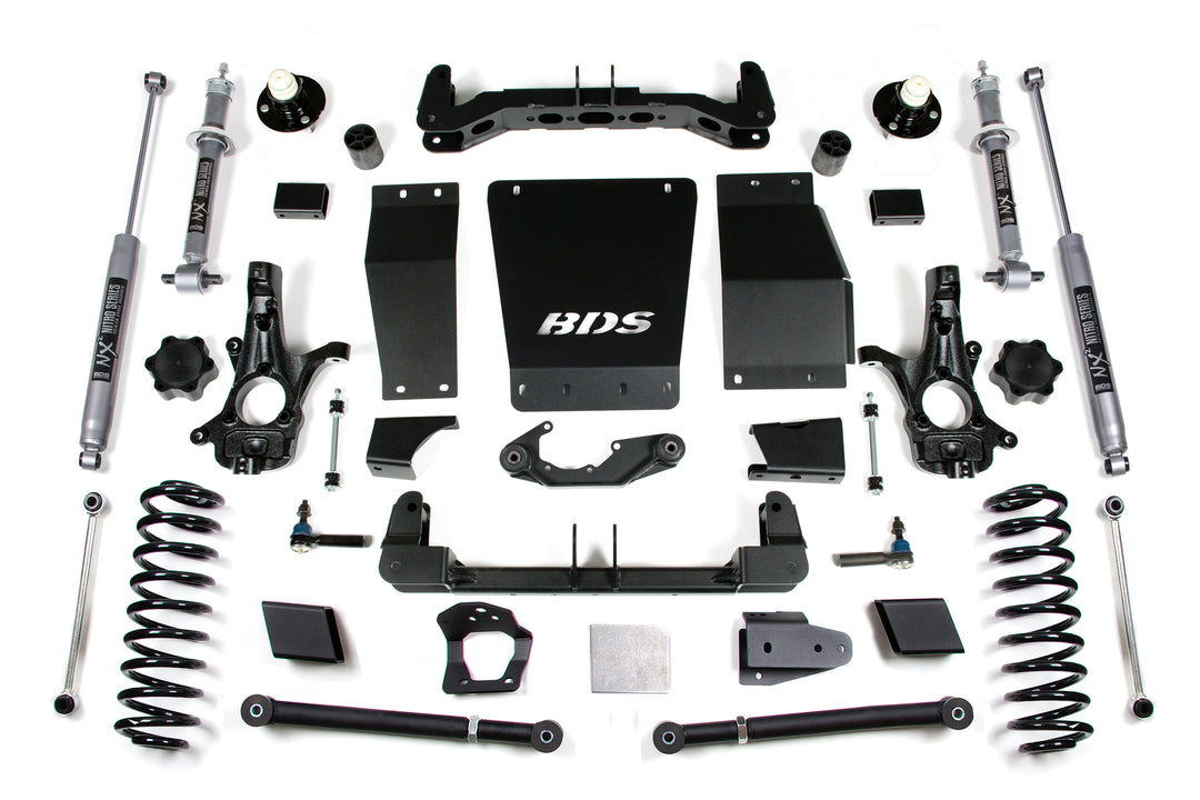 6 Inch Lift Kit Chevy/GMC Suburban Tahoe Yukon/XL 1500 15-19 4WD Aluminum / Stamped Steel Fox 2.0 Performance