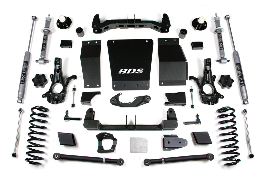 6 Inch Lift Kit Chevy/GMC Suburban Tahoe Yukon/XL 1500 15-19 4WD Aluminum / Stamped Steel Fox 2.0 Performance BDS732FS