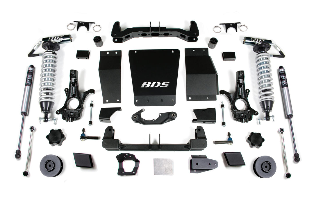 4 Inch Lift Kit FOX 2.5 Coil-Over Chevy/GMC Suburban Tahoe Yukon/XL 1500 15-19 4WD Cast Steel Fox 2.5 Performance Shocks BDS733FDSC