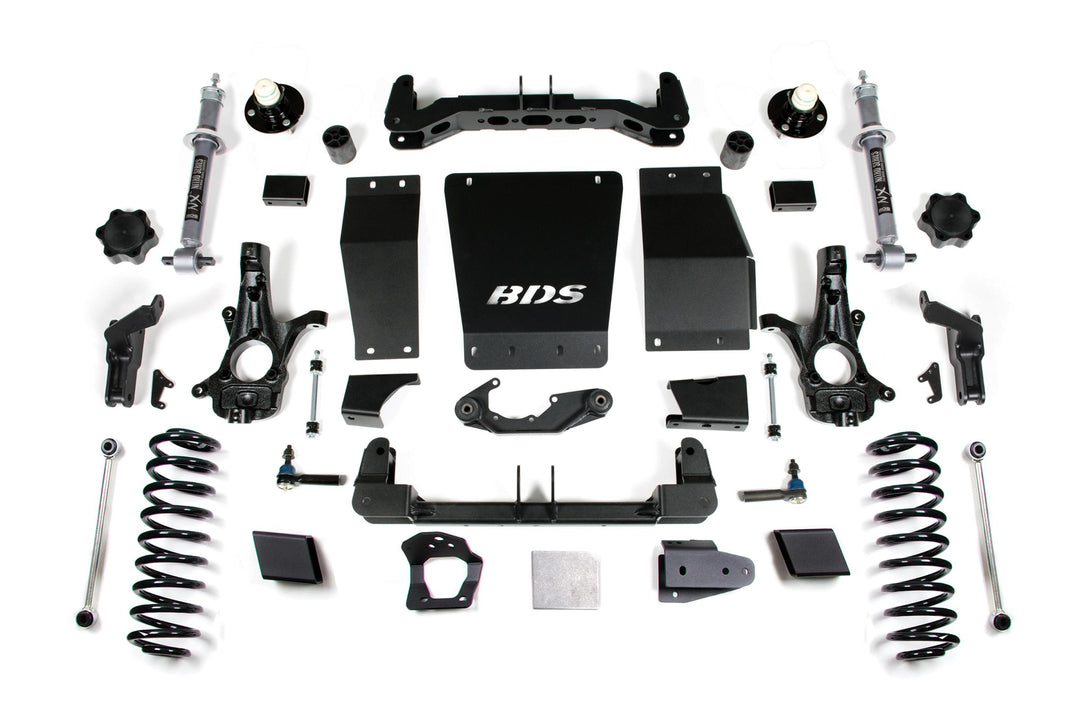 6 Inch Lift Kit Chevy/GMC Suburban Tahoe Yukon/XL 1500 15-19 4WD Autoride Equipped Aluminum / Stamped Steel Control Arm BDS736H
