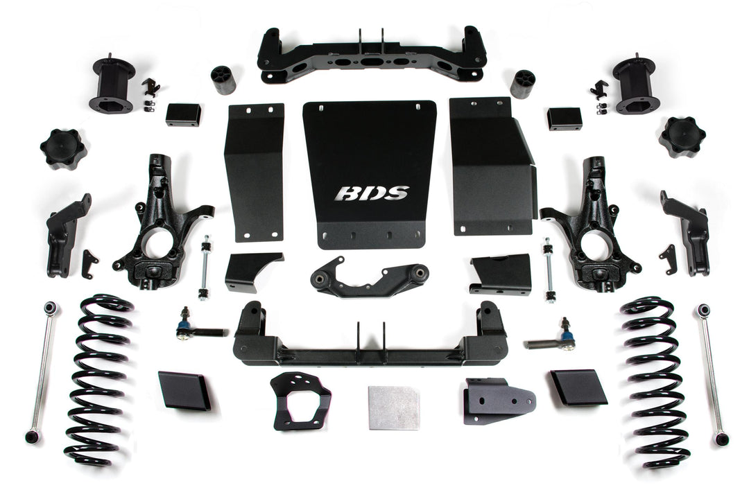 6 Inch Lift Kit Chevy/GMC Suburban Tahoe Yukon/XL 1500 15-19 4WD Magneride Equipped Cast Steel Control Arm BDS751H