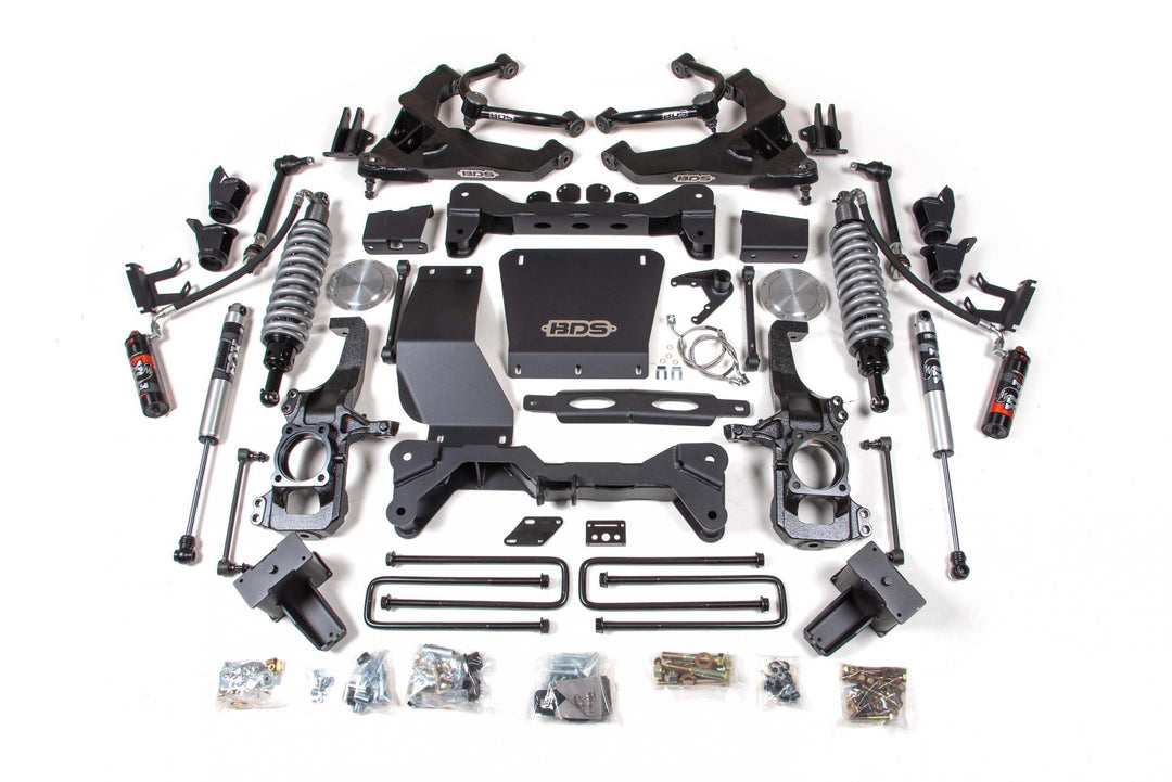 6.5 Inch Lift Kit FOX 2.5 Coil-Over Conversion Silverado/Sierra 2500HD/3500HD 20-24 Diesel Block Kit With Factory Overload FOX 2.0 Performance BDS756FPE