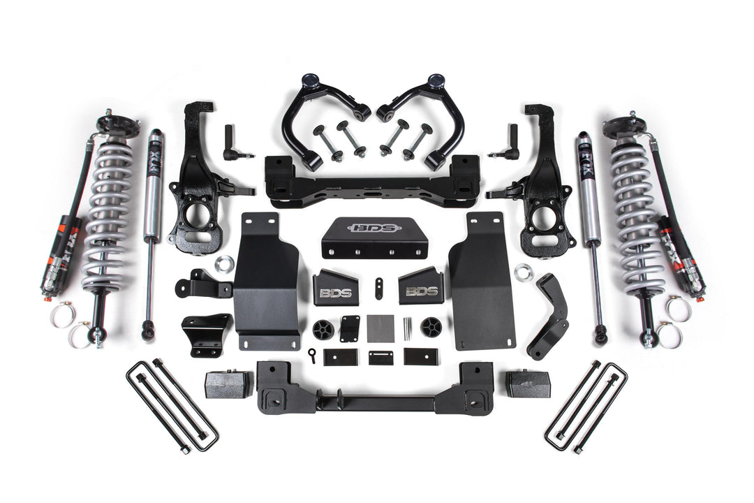 4 Inch Lift Kit Coil-Over Silverado/Sierra 1500 19-24 4WD Diesel FOX 2.5 Performance Elite BDS783FPE
