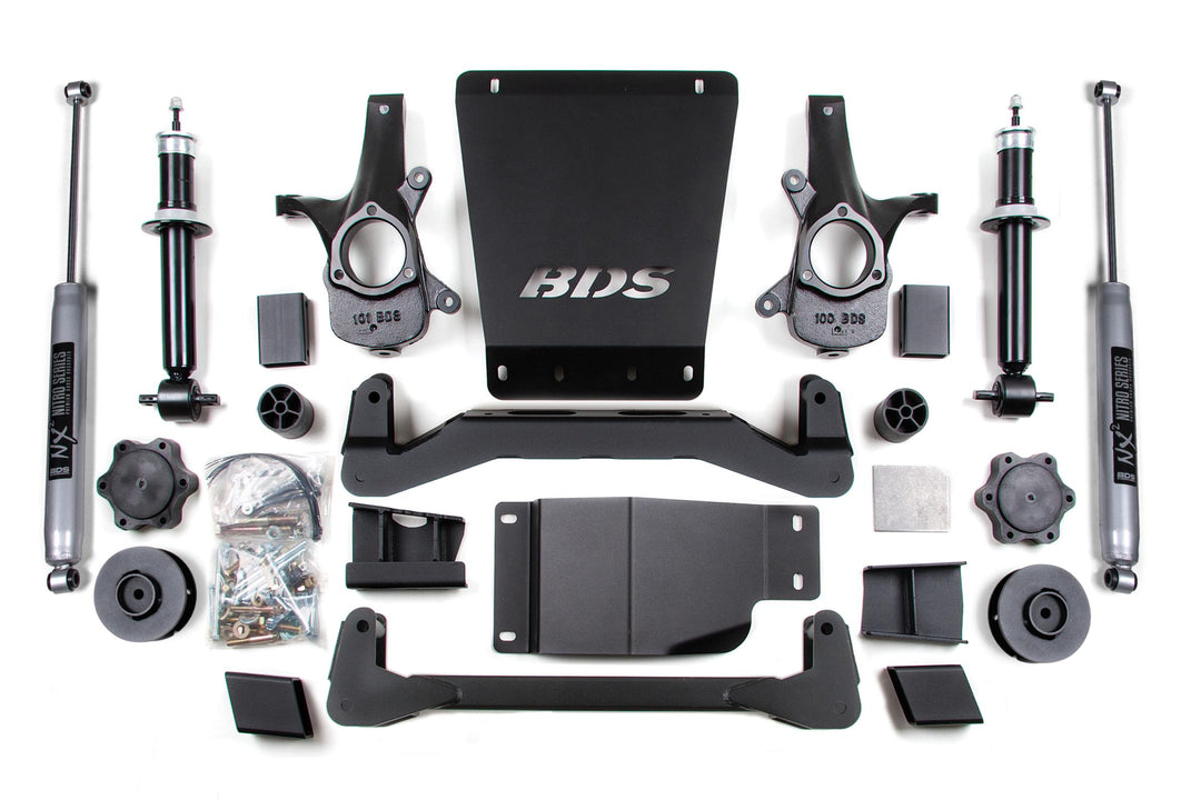 4 Inch Lift Kit Avalanche Surburban Tahoe or Yukon 1500 07-14 4WD 3 Inch Lift Coil Spacer Fox 2.0 Performance BDS900FS