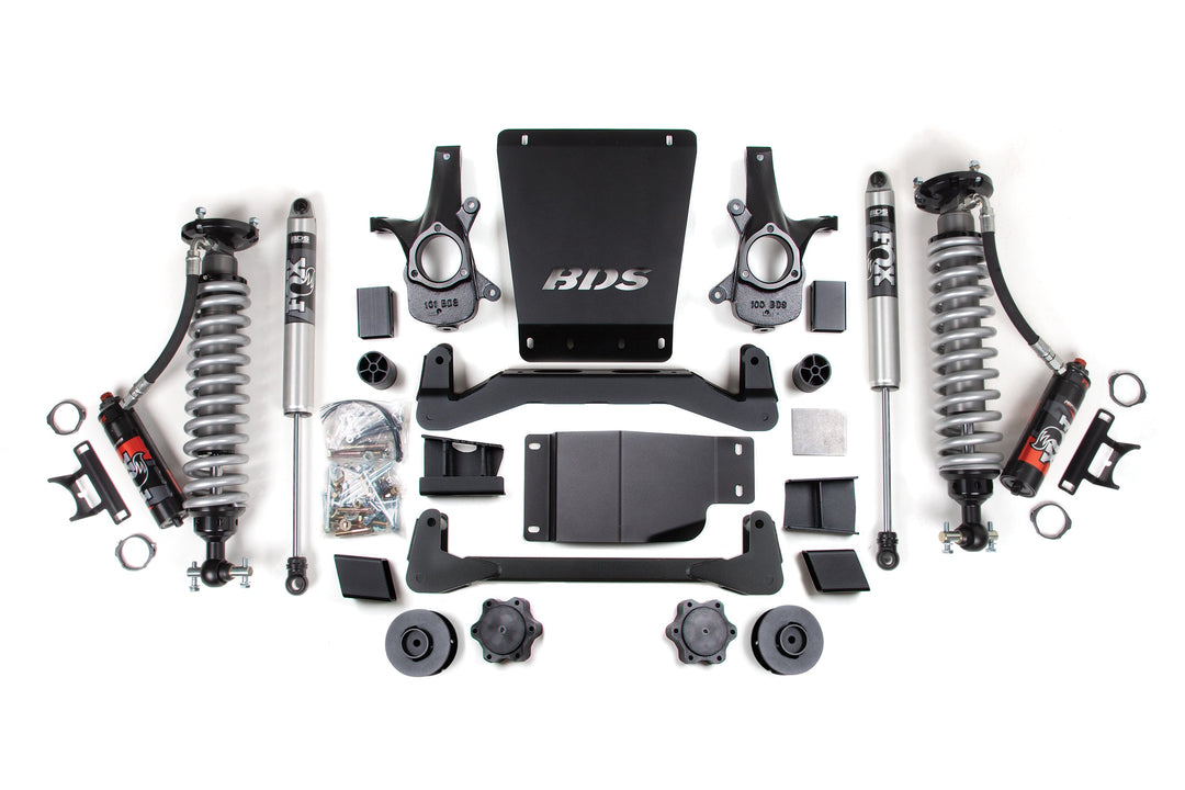4 Inch Lift Kit FOX 2.5 Performance Elite 3 Inch Coil-Over 07-14 Avalanche, Suburban, Tahoe, Yukon 1500 4WD BDS...