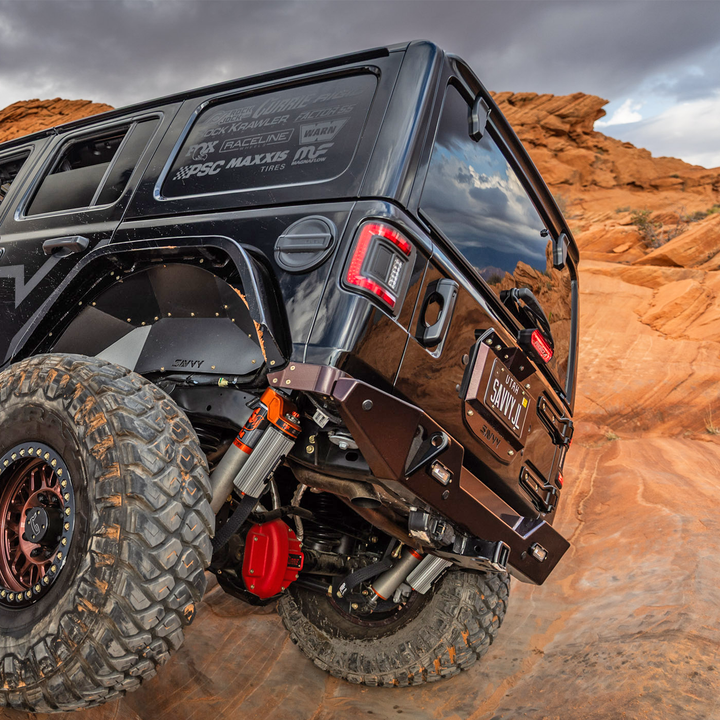 Savvy Rear Bumper Bolt On (Aluminum Krawler Lite) - 2018-2026 Jeep JL/JLU