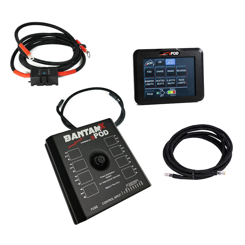 BantamX Touchscreen for Uni with 36 Inch battery cables sPod | SKU BXTSBUNI36