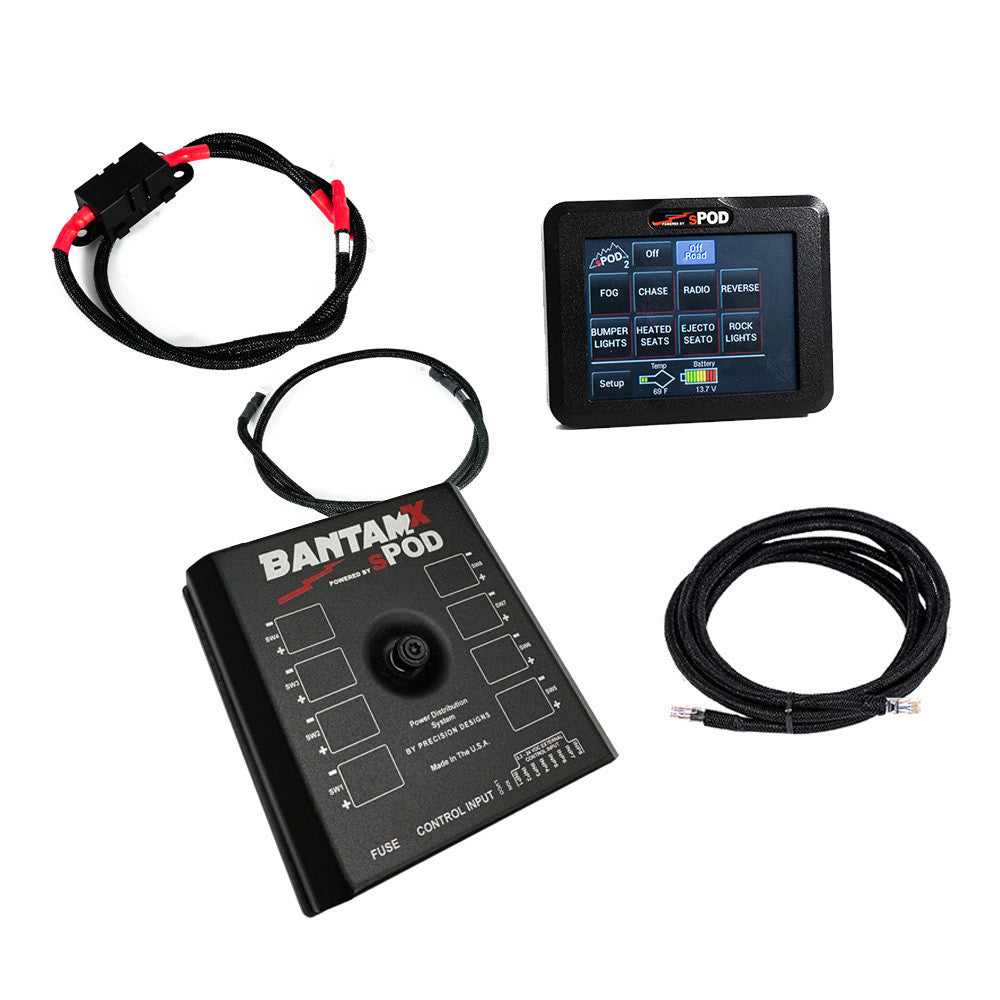 BantamX Touchscreen for Uni with 84 Inch battery cables sPod | SKU BXTSBUNI84
