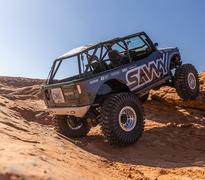 Savvy High Clearance Rear Bumper (Aluminum Krawler Lite) - 2007-2018 Jeep JK/JKU