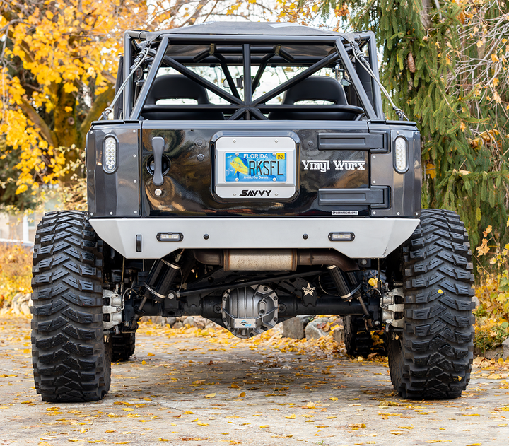 Savvy High Clearance Rear Bumper (Aluminum Krawler Lite) - 2007-2018 Jeep JK/JKU