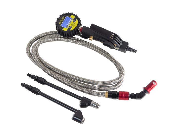 Big Kahuna Digital - Ventoso™ RED Tire Inflator with Gauge, 6 ft. Hose, and Quick-Switch Chucks