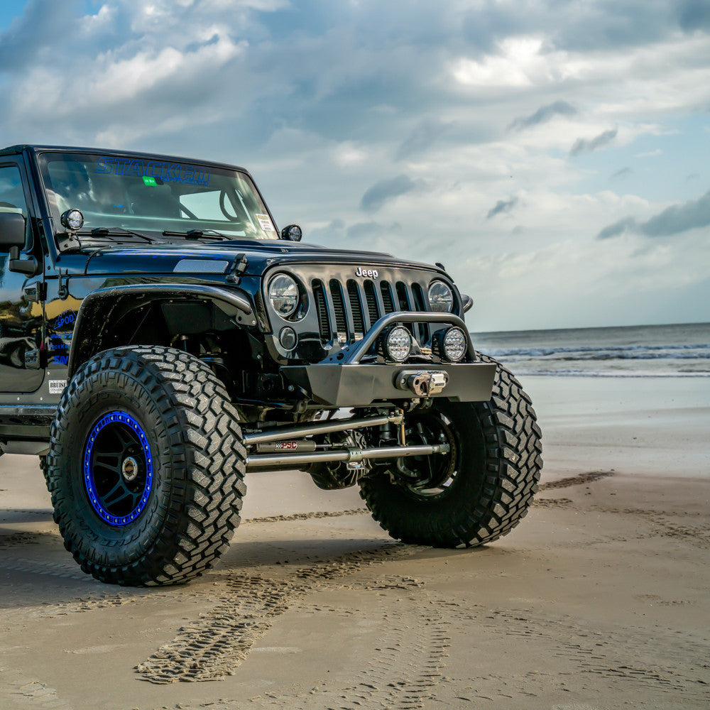 Savvy Front Bumper with Hoop (Aluminum Krawler Lite) - 2007-2018 Jeep JK/JKU