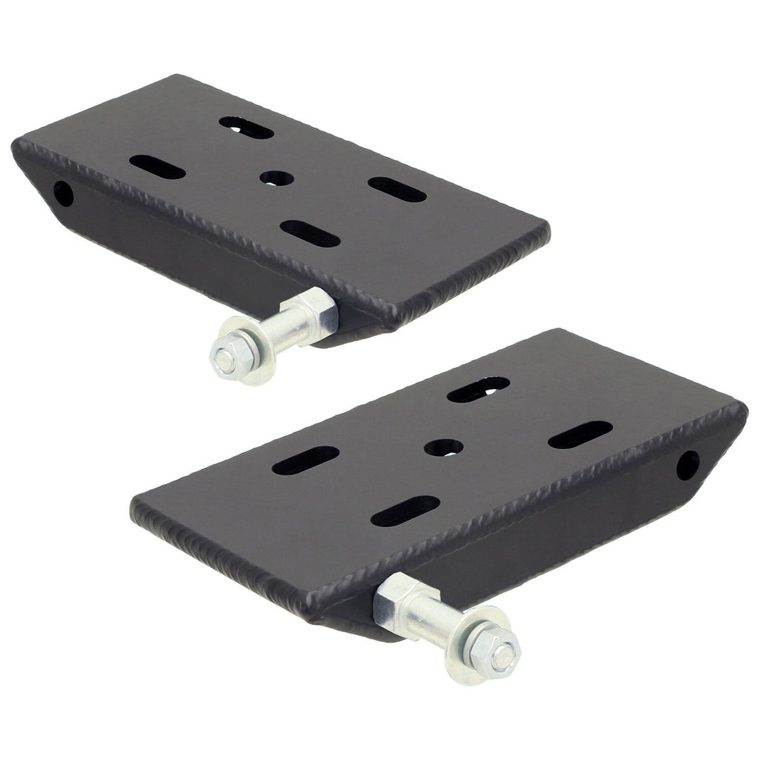 HD Leaf Spring Plates For Use w/2 Inch Springs 76-86 Jeep CJ Front Includes Replaceable Sway Bar Mounts Pair