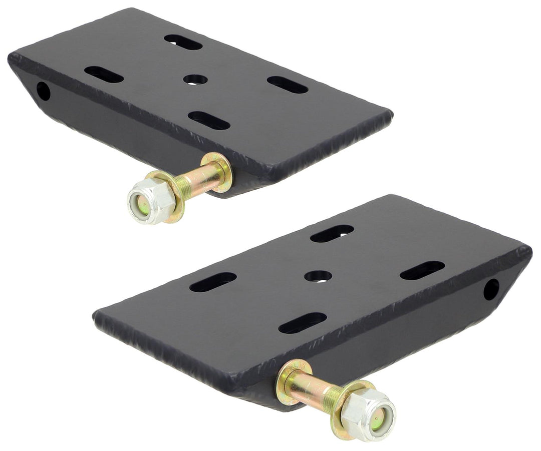 HD Leaf Spring Plates For Use w/2 1/2 Inch Springs 76-86 CJ 87-95 Wrangler YJ Front Or Rear Includes Replaceable Shock Mounts Pair